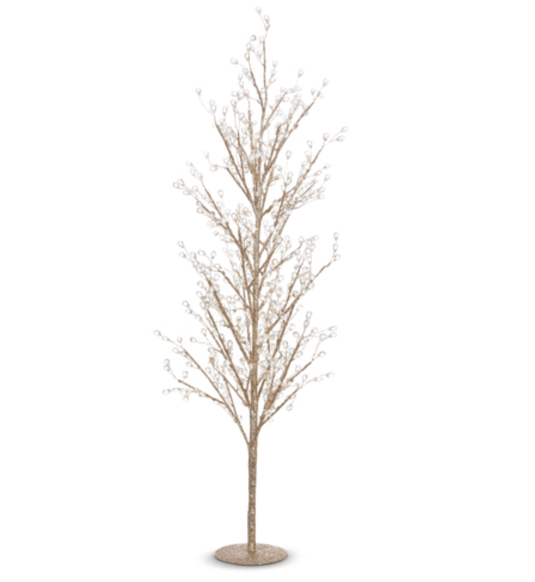 33" GLITTERED TREE WITH JEWELS