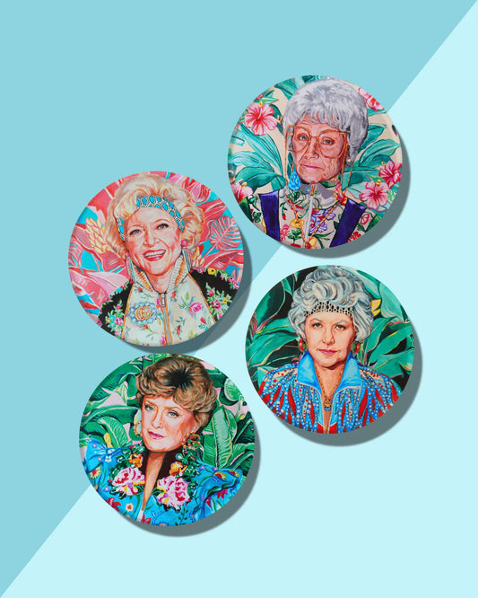 Golden Gals | Set of 4 Coasters