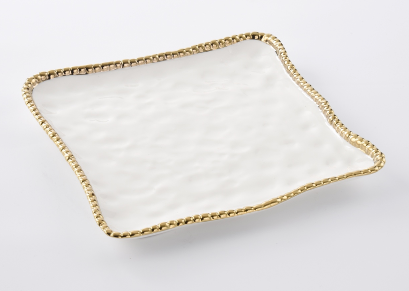 PB- GOLDEN SALERNO SQUARE SERVING PLATTER