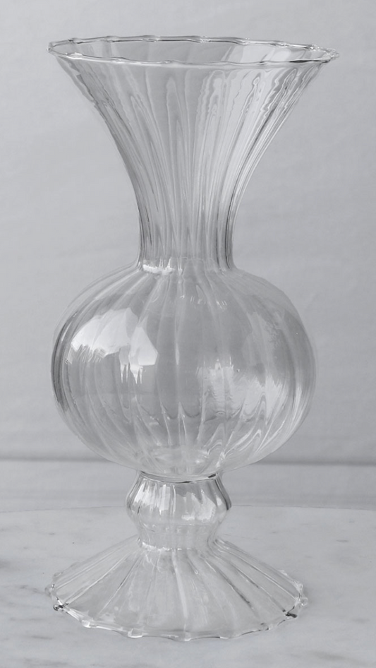 GLASS Cambridge Flora Flower Vase Set of 2 (Clear)