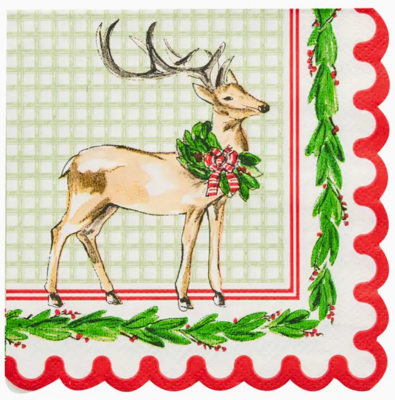 Holly Berry Cocktail Napkins (Pack of 26)