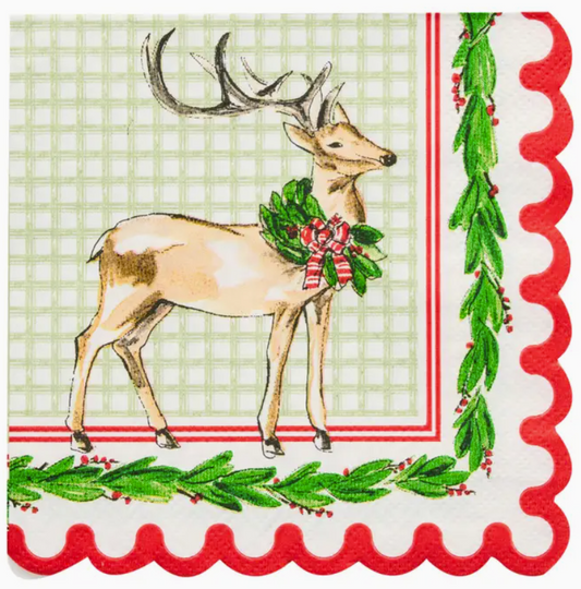 Holly Berry Cocktail Napkins (Pack of 26)