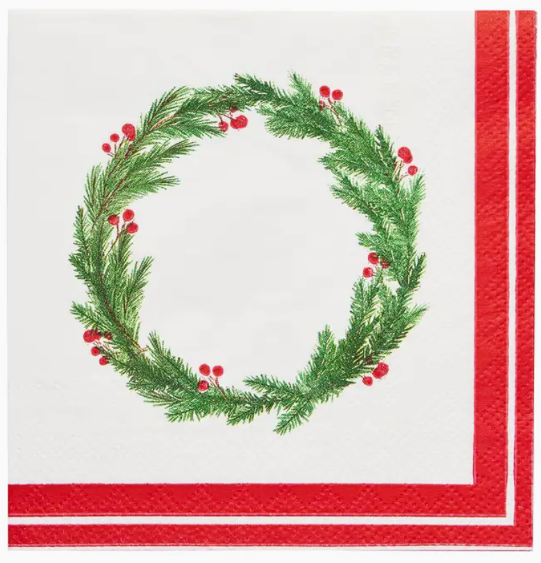 Merry and Bright Cocktail Napkins (Pack of 20)