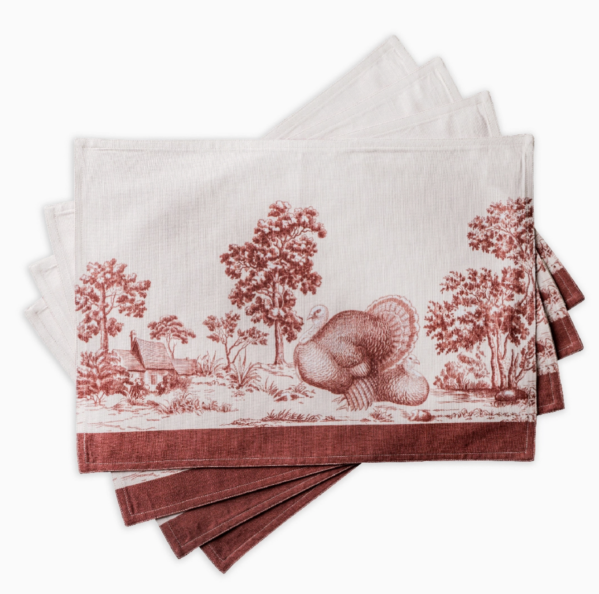 Holly Jouy Brown Fall Placemats (Set of 4)