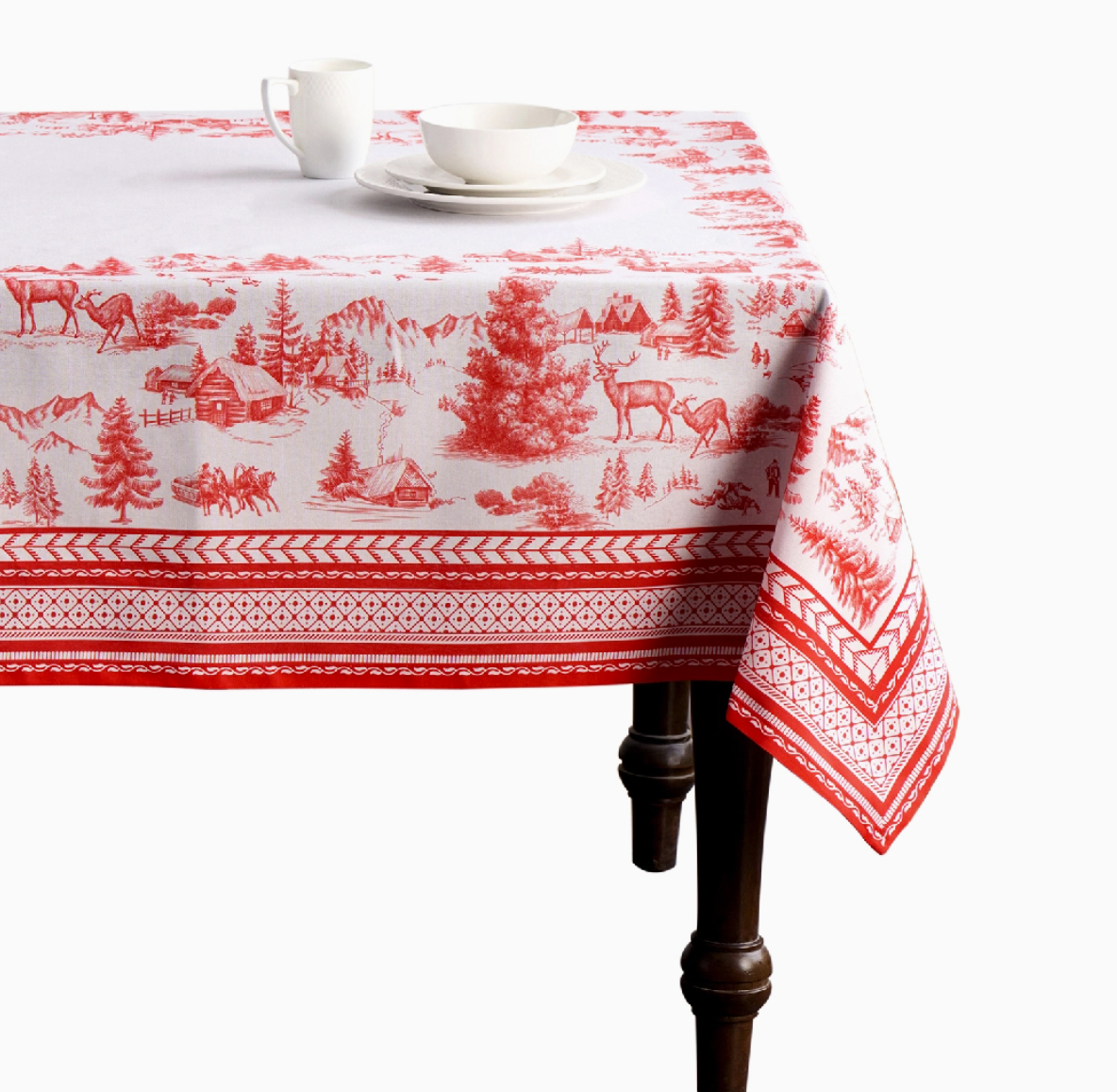 Winter Jouy 108" x 70" Tablecloth