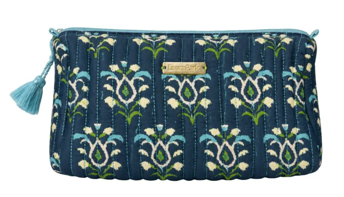 LP Rosemary Indigo Signature Large Cosmetic Bag