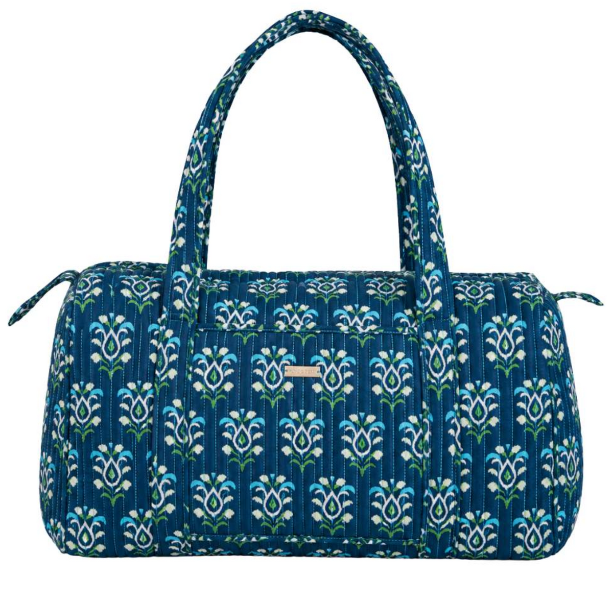 LP Rosemary Indigo Signature Quilted Duffle Bag