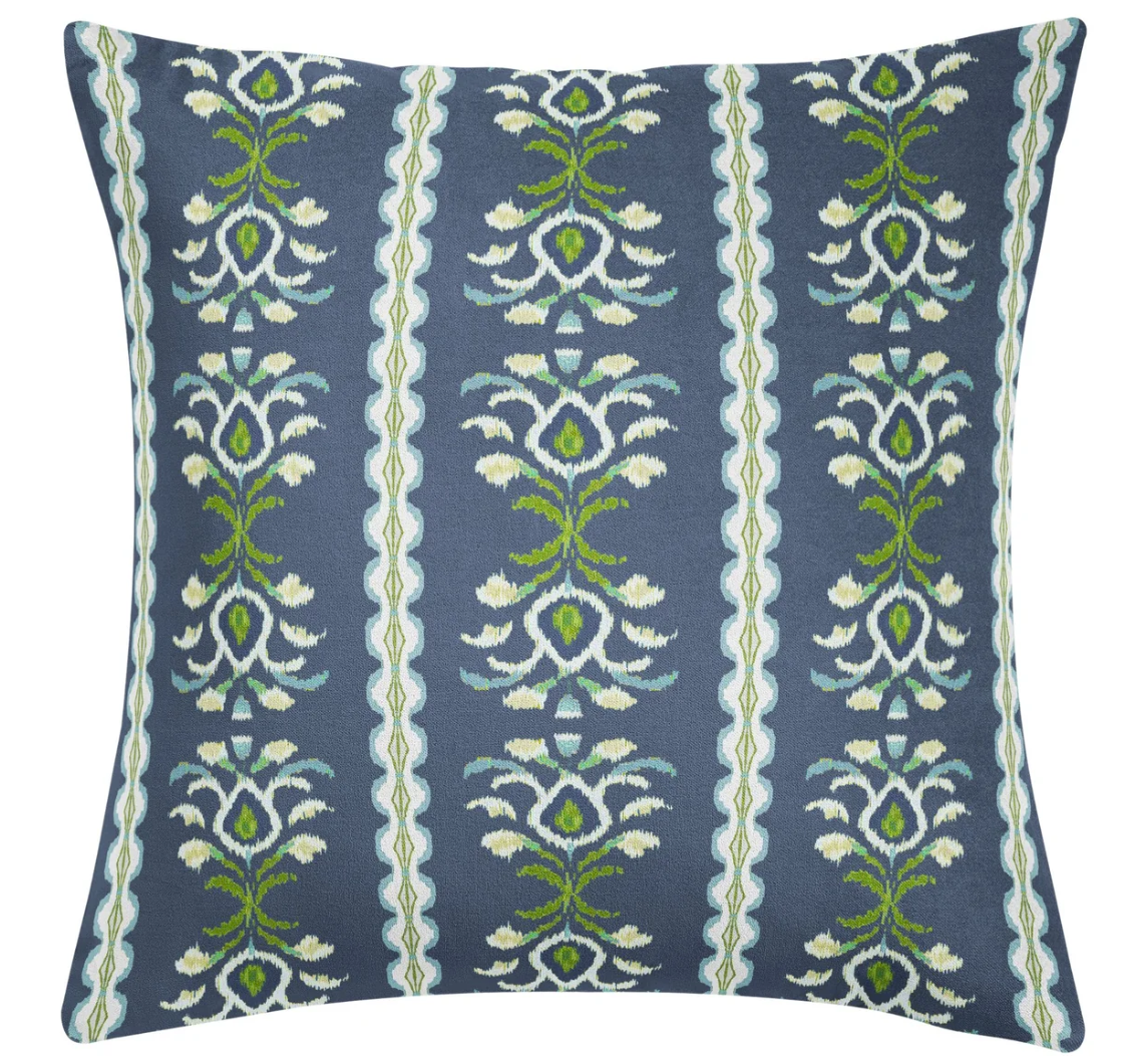 Laura Park Rosemary Stripe Indigo Pillow