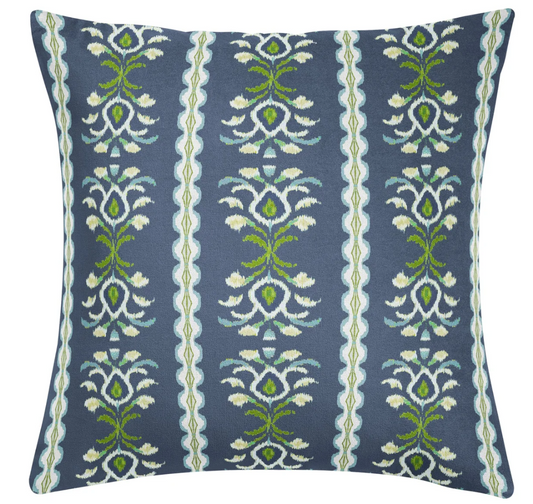 Laura Park Rosemary Stripe Indigo Pillow