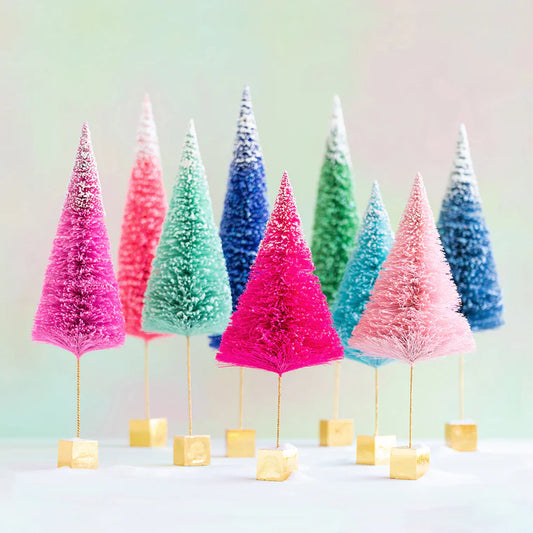 FROSTED SUGAR SISAL TREE, EXTRA LARGE