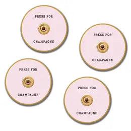 Ceramic Coasters (Set of 4) - Press For Champagne