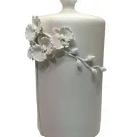 FR-White Ceramic Table Vase 16" H