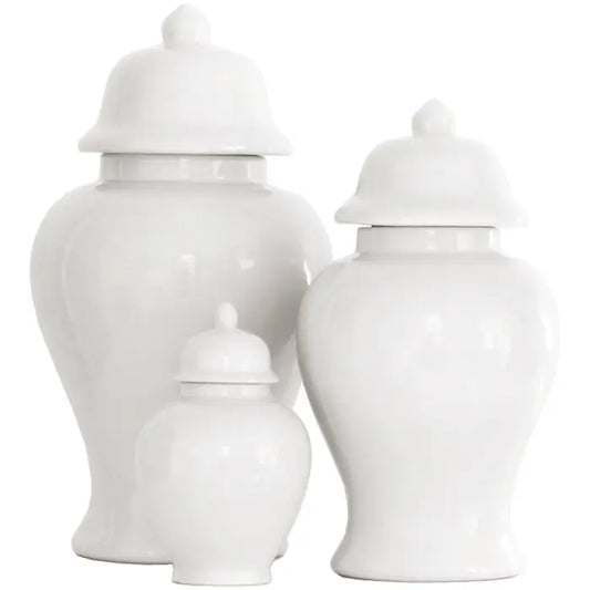 FR-White Ginger Jar SET
