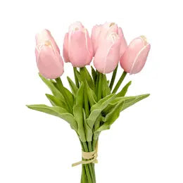 Pink Real Touch Tulip Stems