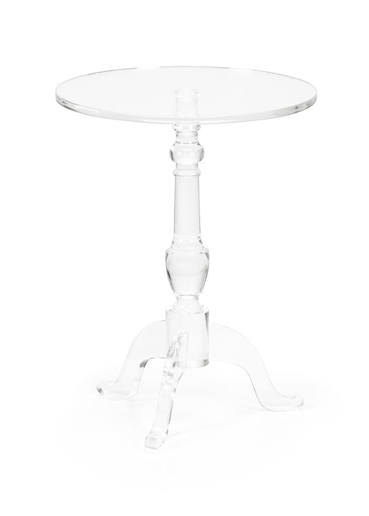 CH- Acrylic Pedestal Side Table