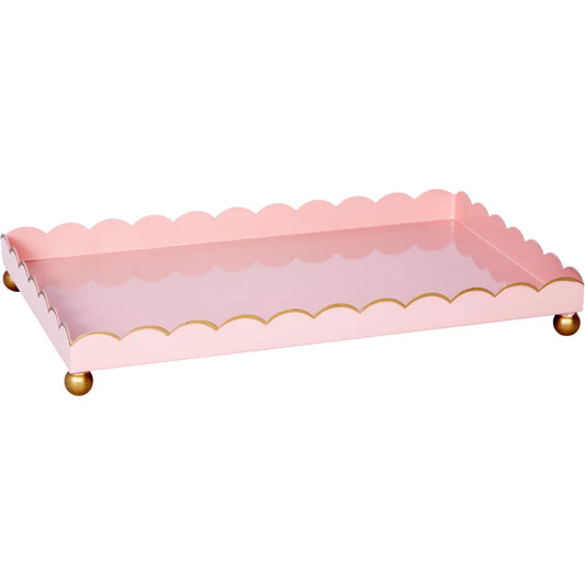 Pink Ella Scalloped Tray