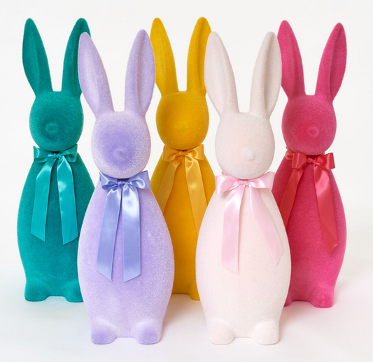 27" Flocked Bunny