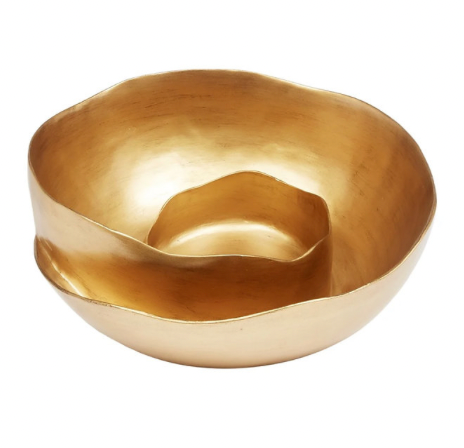 OWD- Gold Leaf Swirl Bowl