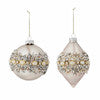 PH-Pearl and Jewel Crusted Glass Ornament
