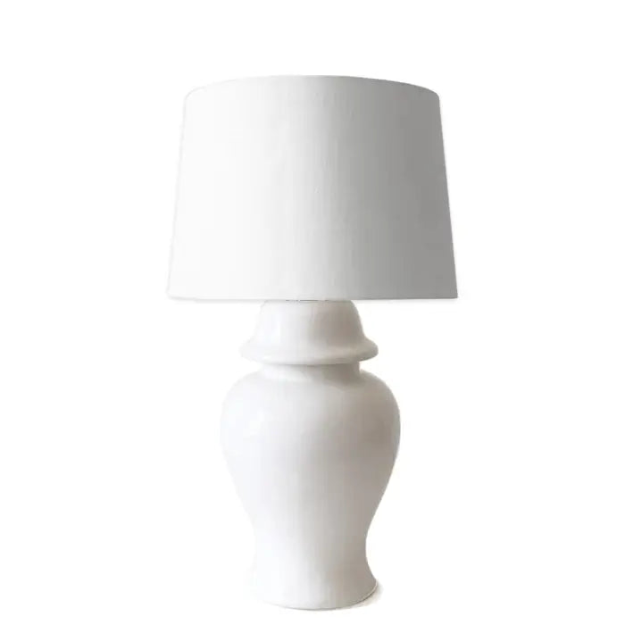 FR-White Ginger Jar Lamp SET