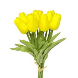 Yellow Real Touch Tulip Stems