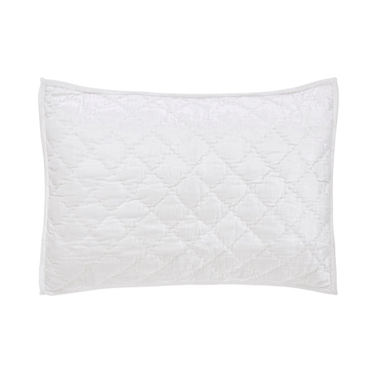 Clermont Quilt Sham- King/White
